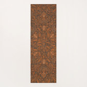 Ingewikkeld Sinaasappel & Zwart Batik Yogamat (Achterkant)