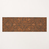 Ingewikkeld Sinaasappel & Zwart Batik Yogamat (Voorkant (horizontaal))