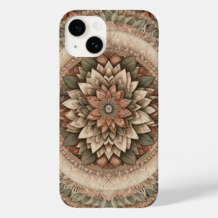 Ingewikkelde Aardse Bloemige Geometrie - Vintage B Case-Mate iPhone 14 Hoesje