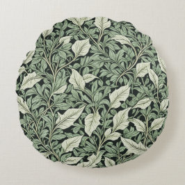  ingewikkelde botanische groene bladeren rond kussen