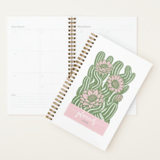 Ingewikkelde cactus linoleumsnijden saliegroen blo planner