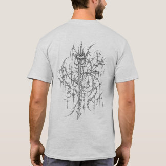 Ingewikkelde Cyber Sigilism Gotische Lijnkunst T-shirt