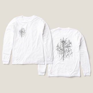 Ingewikkelde Cyber Sigilism Gotische Lijnkunst Tri-Blend Shirt