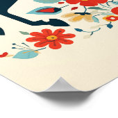 Ingewikkelde details van Dala Horse Art #4 Poster (Hoek)