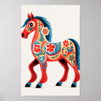 Ingewikkelde details van Dala Horse Art #6