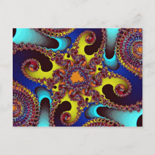 ingewikkelde fractal briefkaart