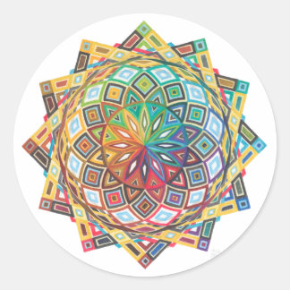 Ingewikkelde Geometrische Mandala Sticker