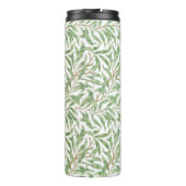 Ingewikkelde Greenery Pattern Custom Name Thermosbeker (Achterkant)