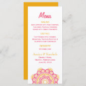 Ingewikkelde instelling bruiloft menu (Voorkant / Achterkant)