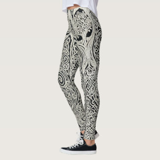 Ingewikkelde Keltische Boom des Levens Knoopwerk O Leggings