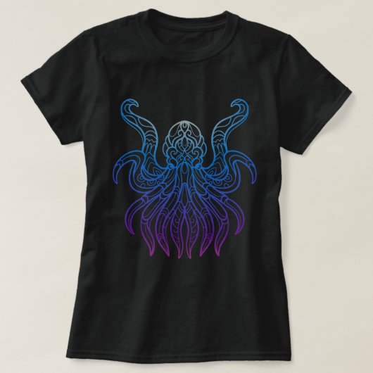 Ingewikkelde kraken t-shirt (Design voorkant)
