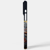 Ingewikkelde lederen kunstwerk met een kosmisch ge Case-Mate iPhone case (Achterkant / Links)