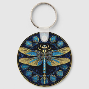 Ingewikkelde Libelle Kunst Sleutelhanger
