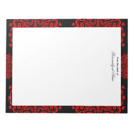 Ingewikkelde liefdesnotities - zwart ongevoerd Not Notitieblok