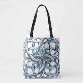 Ingewikkelde Mandala Print Design Canvas tas (Voorkant)
