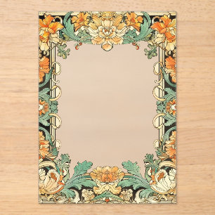 Ingewikkelde motief filigraan foto of uitnodigen o acryl uitnodigingen