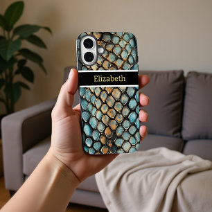 Ingewikkelde patronen van de huid van een giftige iPhone 16 plus hoesje