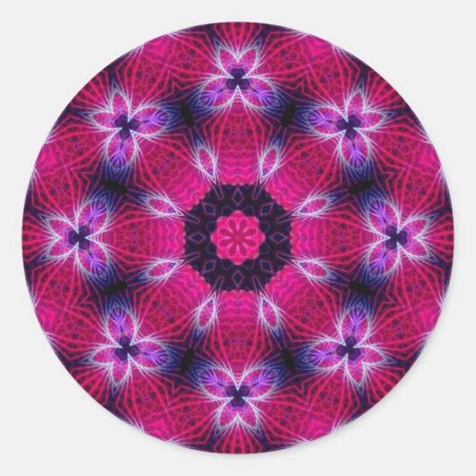 Ingewikkelde Roze Sticker (Voorkant)