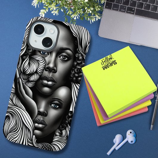 Ingewikkelde schoonheid ogen van de ziel iPhone 15 hoesje