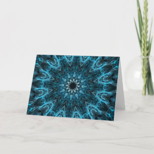 ingewikkelde sneeuwvlok feestdagen kaart