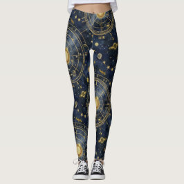 Ingewikkelde sterrenhemel kaarten Galaxy Leggings