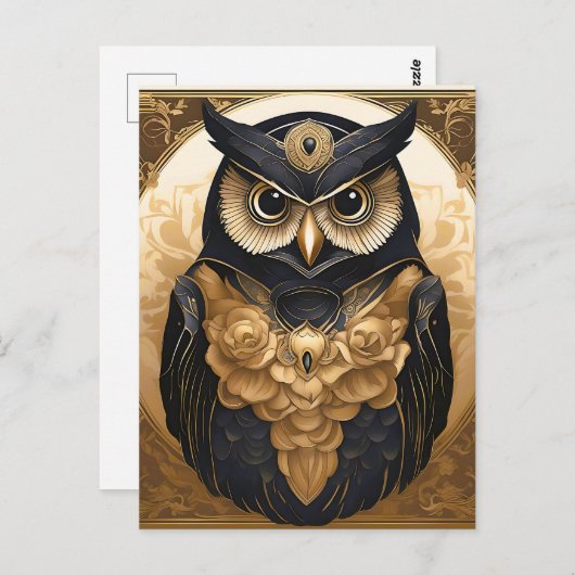 Ingewikkelde Uil Briefkaart (Voorkant / Achterkant)