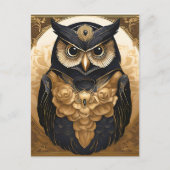 Ingewikkelde Uil Briefkaart (Voorkant)