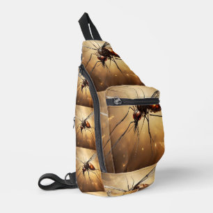 Ingewikkelde Vleugels: De Mug Fractale Kunst Sling Bag