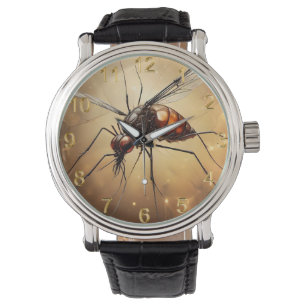 Ingewikkelde vleugels: de muggenfractale kunst horloge