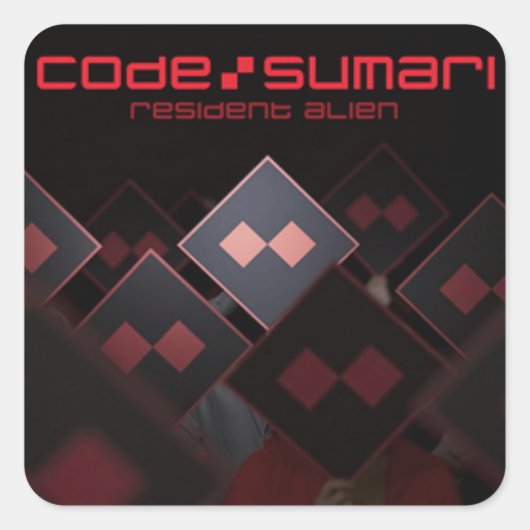 Ingezeten buitenaardse Sticker (Voorkant)