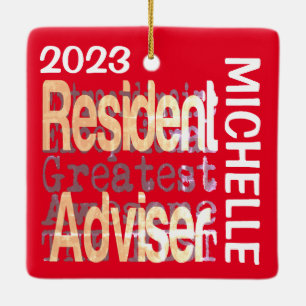 Ingezetene Adviseur Extraordinaire CUSTOM Keramisch Ornament