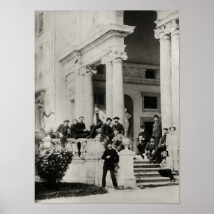 Ingezetenen van Villa Medici in Rome Poster