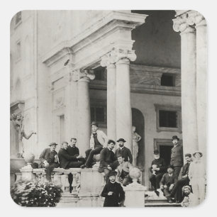 Ingezetenen van Villa Medici in Rome Vierkante Sticker