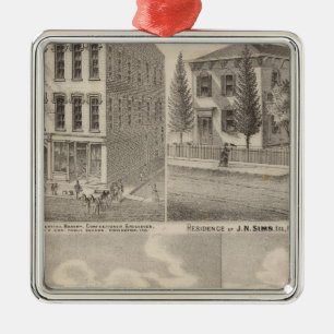 Ingezetenschap en molen van Samuel Cade, was Tp Metalen Ornament