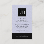 Ingezetenschap Real Estate Monogram Platinum Visitekaartje (Achterkant)