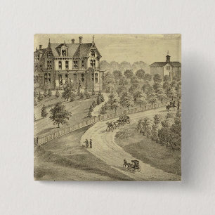 Ingezetenschap van John Biggert, Station Idlewood Vierkante Button 5,1 Cm
