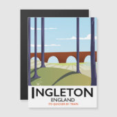 Ingleton Engeland trein reizen poser (Voorkant / Achterkant)