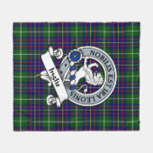 Inglis Modern Clan badge Tartan Pset Fleece Deken (Voorkant (Horizontaal))