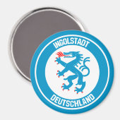 Ingolstadt Round Emblem Magneet (Voorkant / Achterkant)