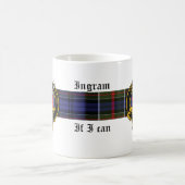 Ingram Scottish Crest en Tartan mok (Center)