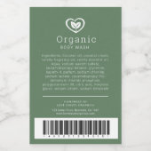 Ingrédient de beauté code barre étiquette logo feu (Étiquettes simples)