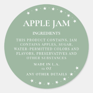 Ingrediënt Stickers Kleine Bedrijfsingrediënt