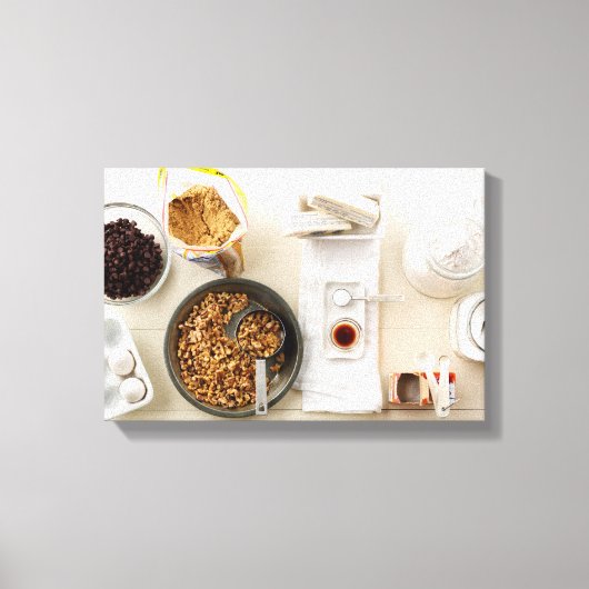 Ingrediënten en tools 3 canvas afdruk (Voorkant)