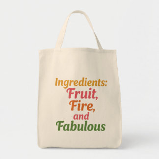 Ingrediënten: Fruit, Vuur en Prachtig – Markt Tas