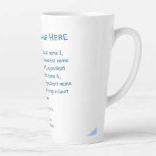 Ingrediënten naam toevoegen bedrijfsnaam website Q Latte Mok