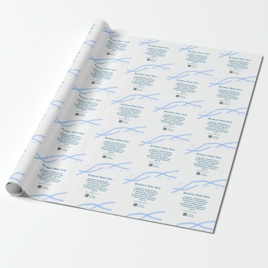 Ingrediënten naam voeg bedrijfsnaam website QR-cod Cadeaupapier (Uitgerold)