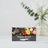 Ingrediënten voor koken visitekaartje (Staand voorkant)