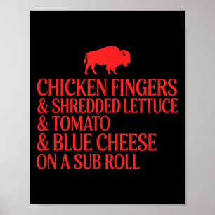 Ingredientenlijst Chicken Finger Sub Poster