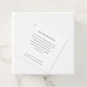 Ingrediëntenlijst Label met Logo (In situ)