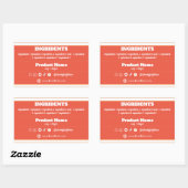 Ingrediëntenproductetiket Sticker (Vel)